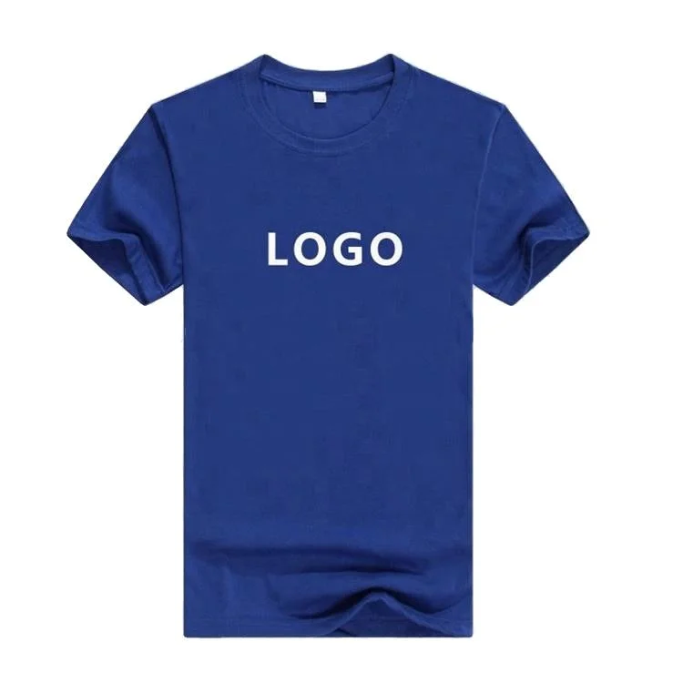 Wholesale OEM Custom Logo Printing 100% Cotton Mens Plain White Tee Shirt Custom Blank Mens T Shirt