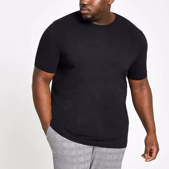 OEM 도매 무거운 면 스탠드 칼라 고품질 빈 사용자 정의 로고 남자 티셔츠